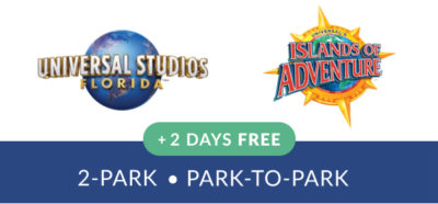 2-Park 3-Day Park-to-Park + 2-Days Free Promo Ticket Dated Adult