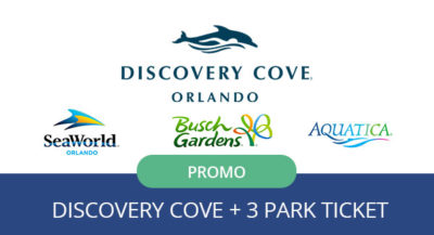 Discovery Cove Resort Package with SeaWorld Orlando, Aquatica Orlando & Busch Gardens Tampa Bay Promo